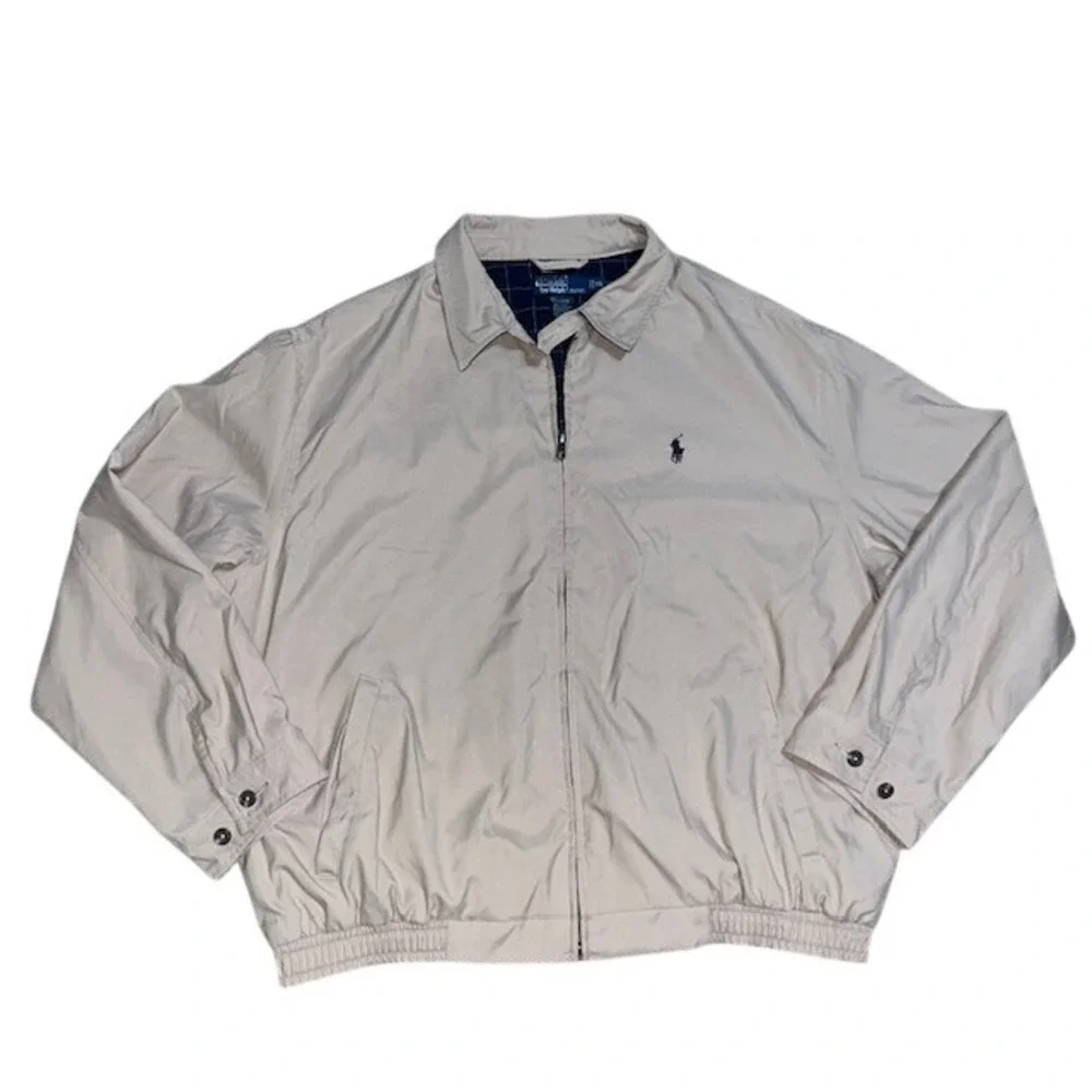 Polo Ralph Lauren Bi-Swing Jacket Collared Full Zip‎ Khaki XL